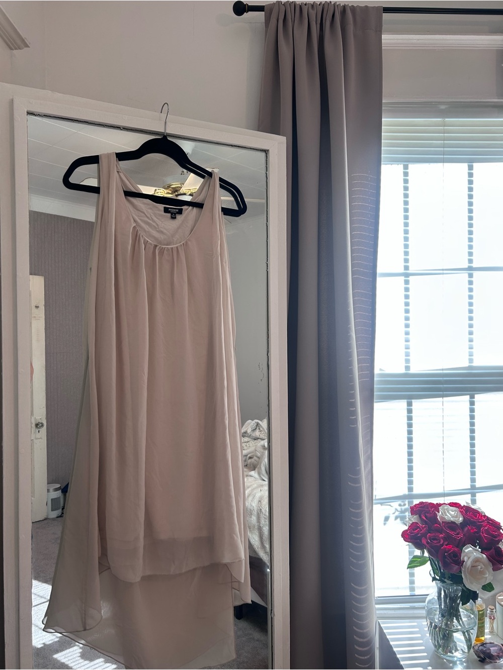 Premise Soft Blush Chiffon High-Low Dress